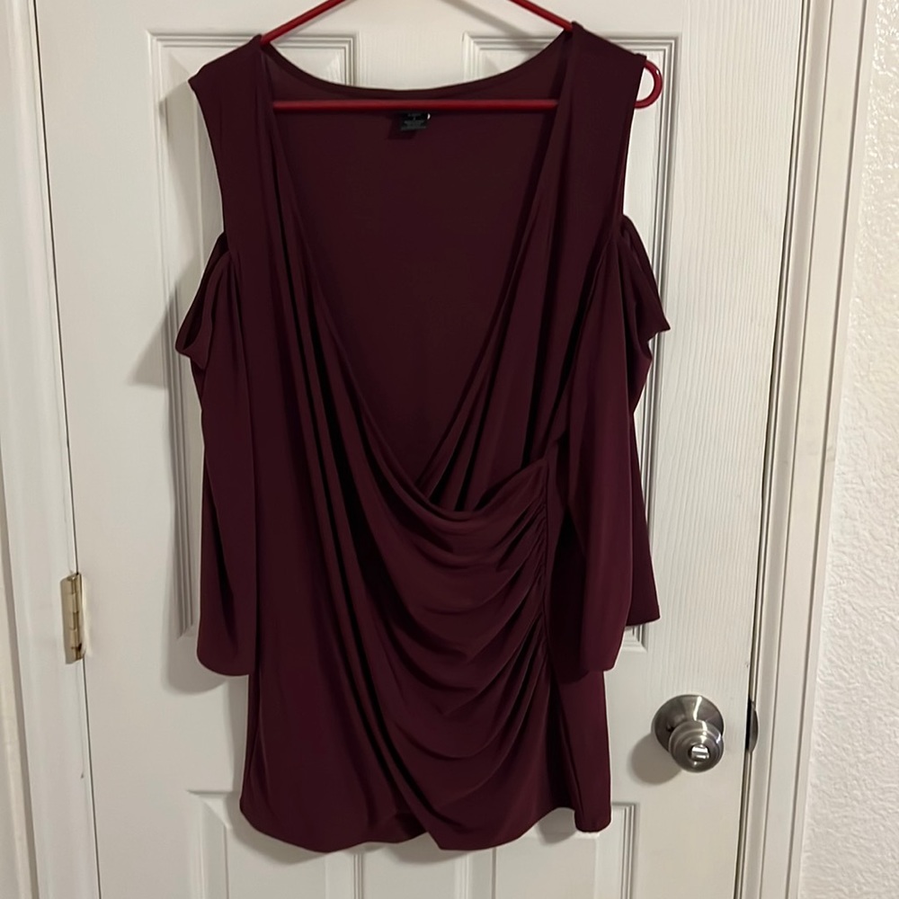 Torrid burgundy formal top